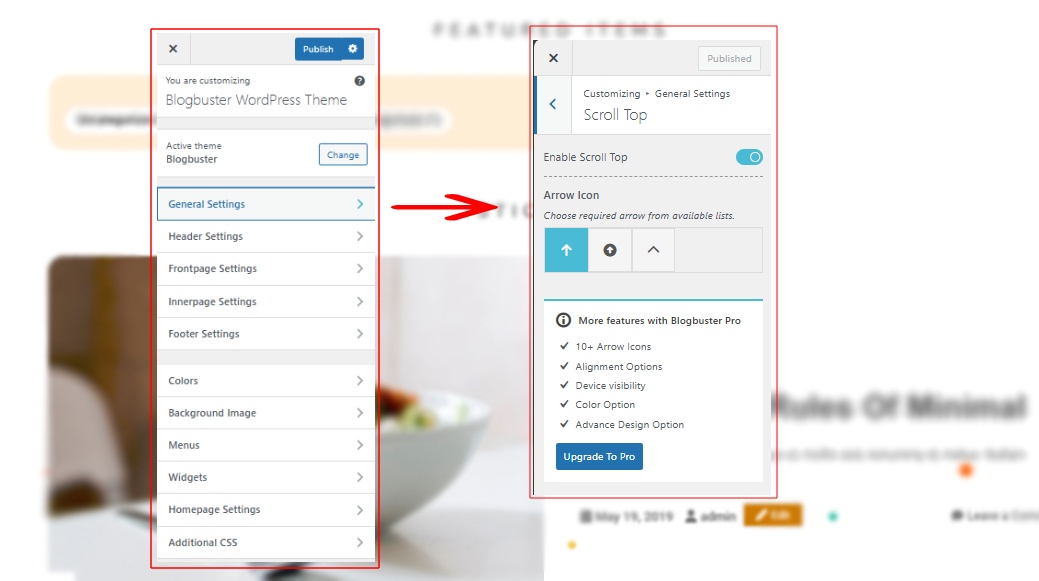 How do add some functionality to your site with Scroll Top – Blogbuster