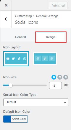social icons in Blogbuster Pro