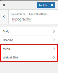 typography options blogbuster pro