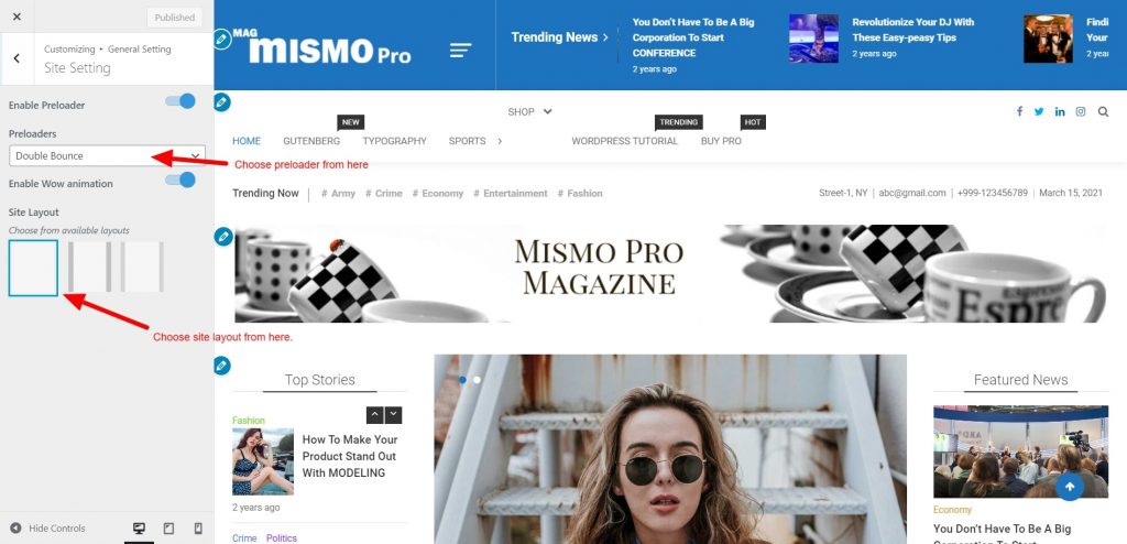mismo site layout