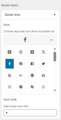 Adding Social Icons