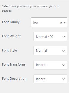 Font Customizers
